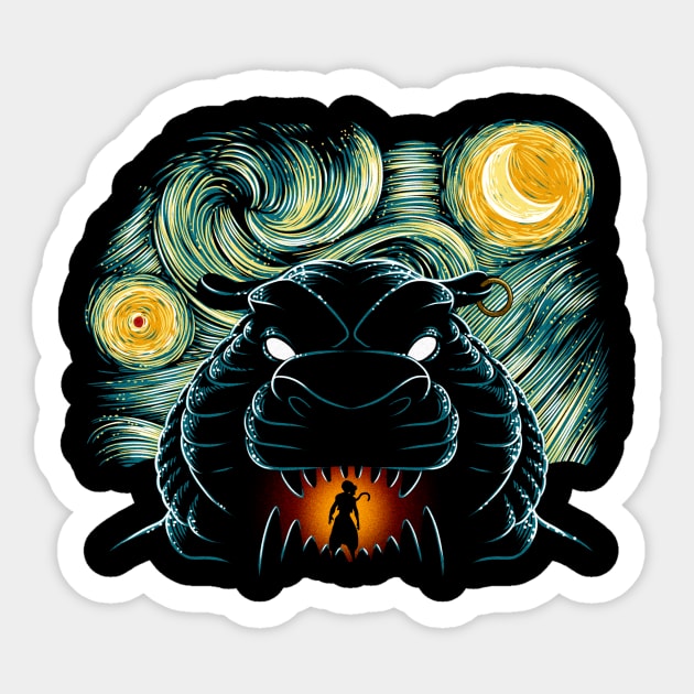 Starry Cave Sticker by ddjvigo